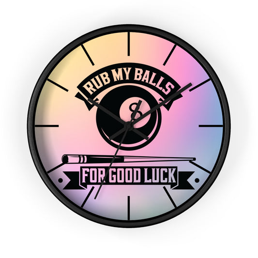 Pool Humor Quote Wall Clock - Game Room Decor Gift