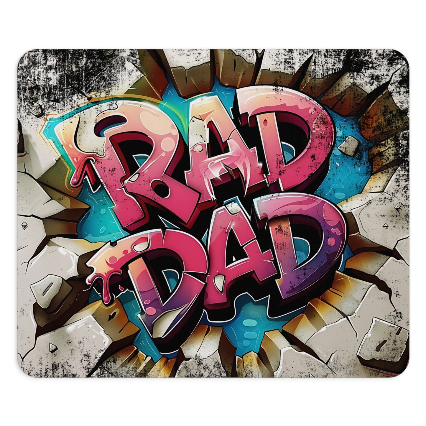 Rad Dad Desk Mouse Pad - Custom Gamer Desk Accessory, Perfect Gift for Father's Day, Office Decor, Fun Gift for Dads, Unique Mousemat