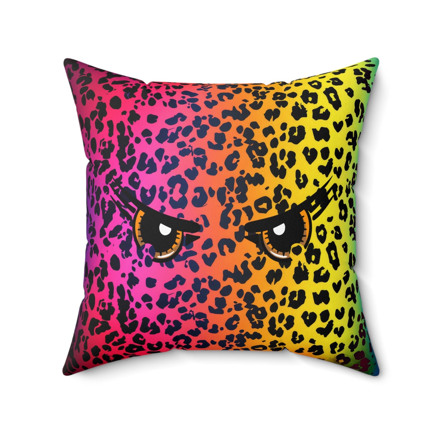 Animal Print with Eyes Decor Spun Polyester Square Pillow, Accent for Any Room, Great Housewarming or Any Occasion Gift Idea for Anyone