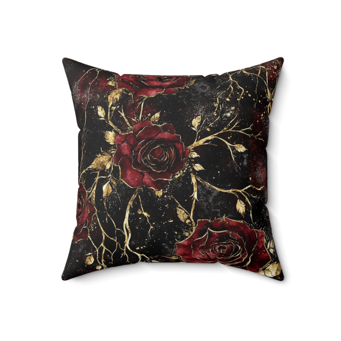 Elegant Gothic Floral Decorative Pillow, Home Decor Cushion, Couch Accessory, Gift for Her, Romantic Accent Pillow