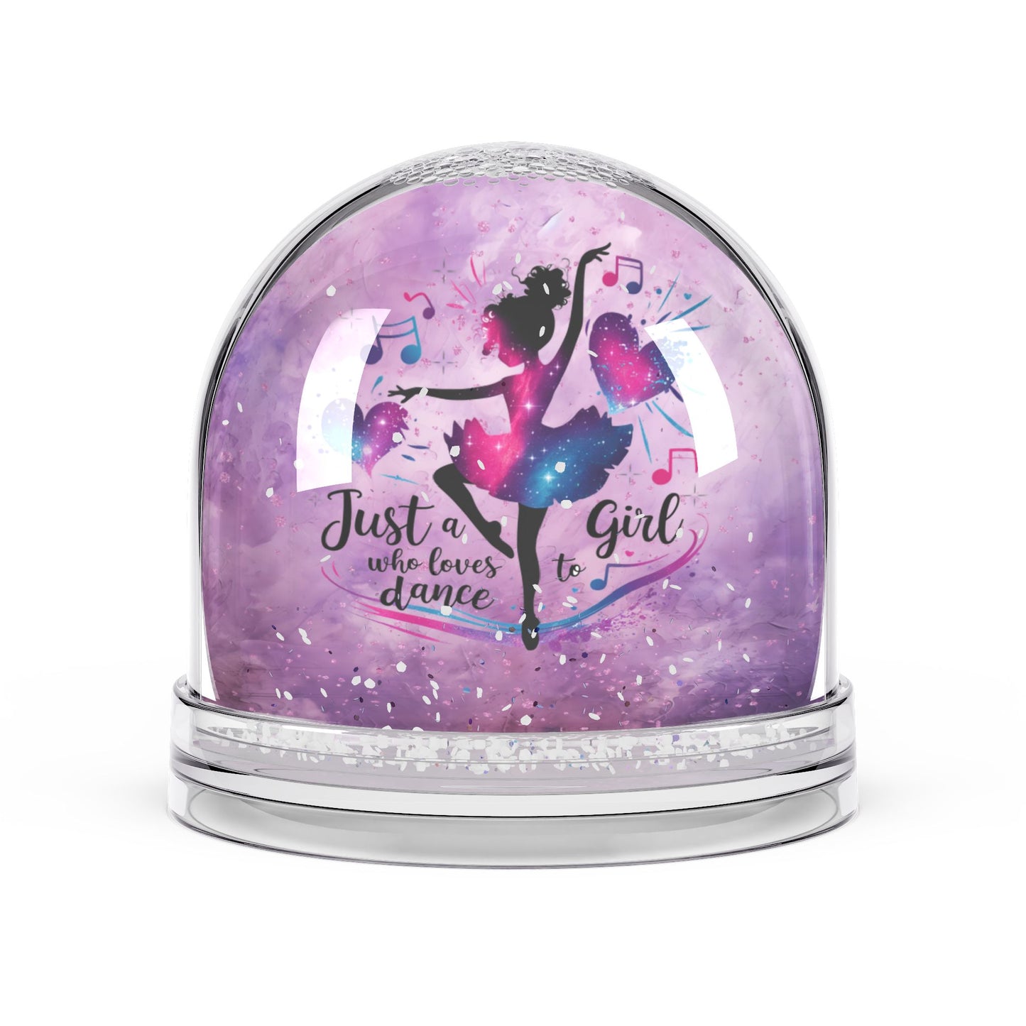 Dancer Snow Globe — "Just a Girl Who Loves to Dance" Keepsake