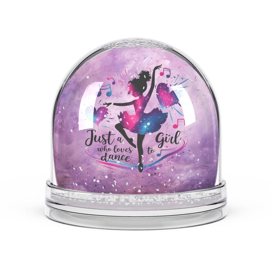Dancer Snow Globe — "Just a Girl Who Loves to Dance" Keepsake