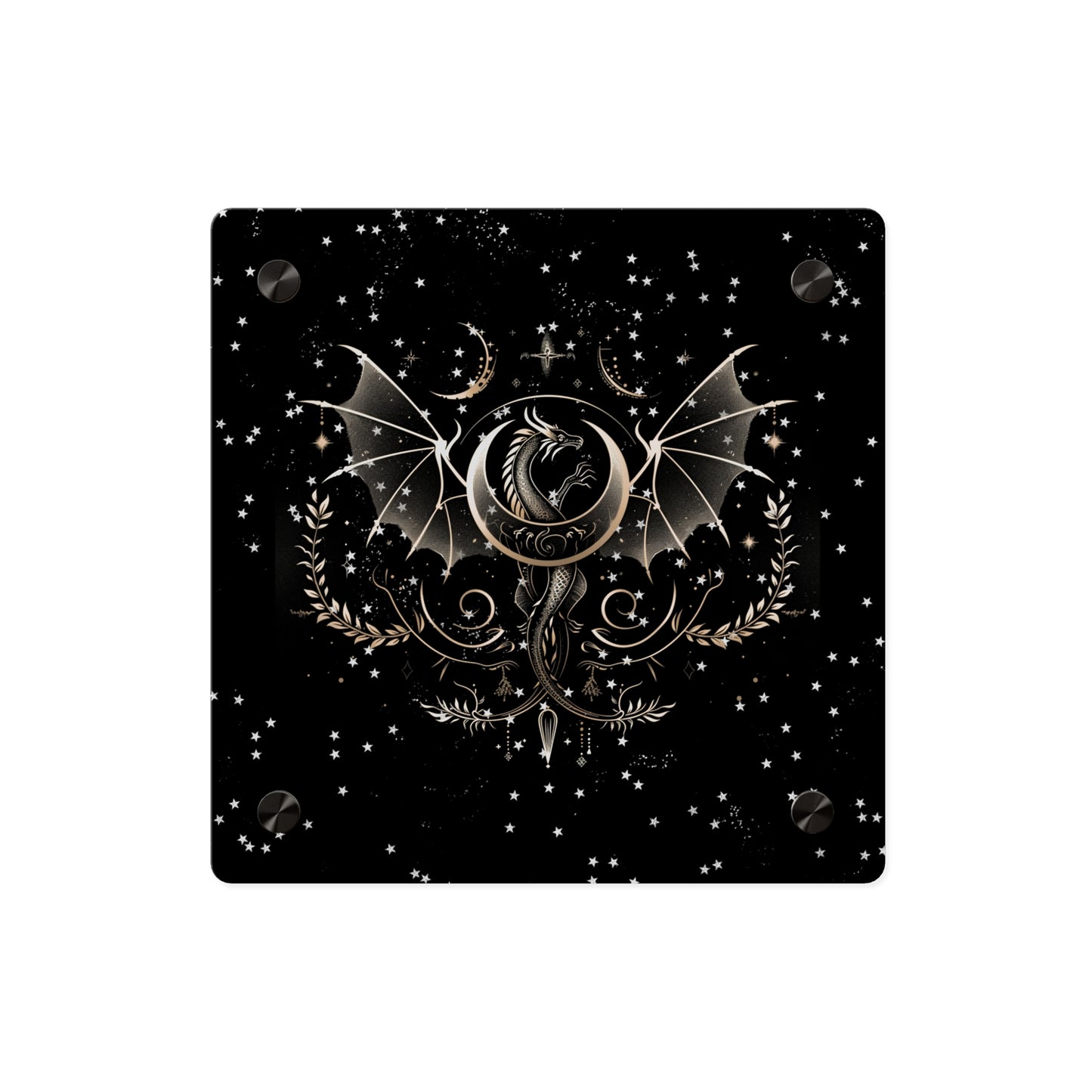 Mystical Dragon Acrylic Wall Art Panels - Celestial Decor for Fantasy Lovers