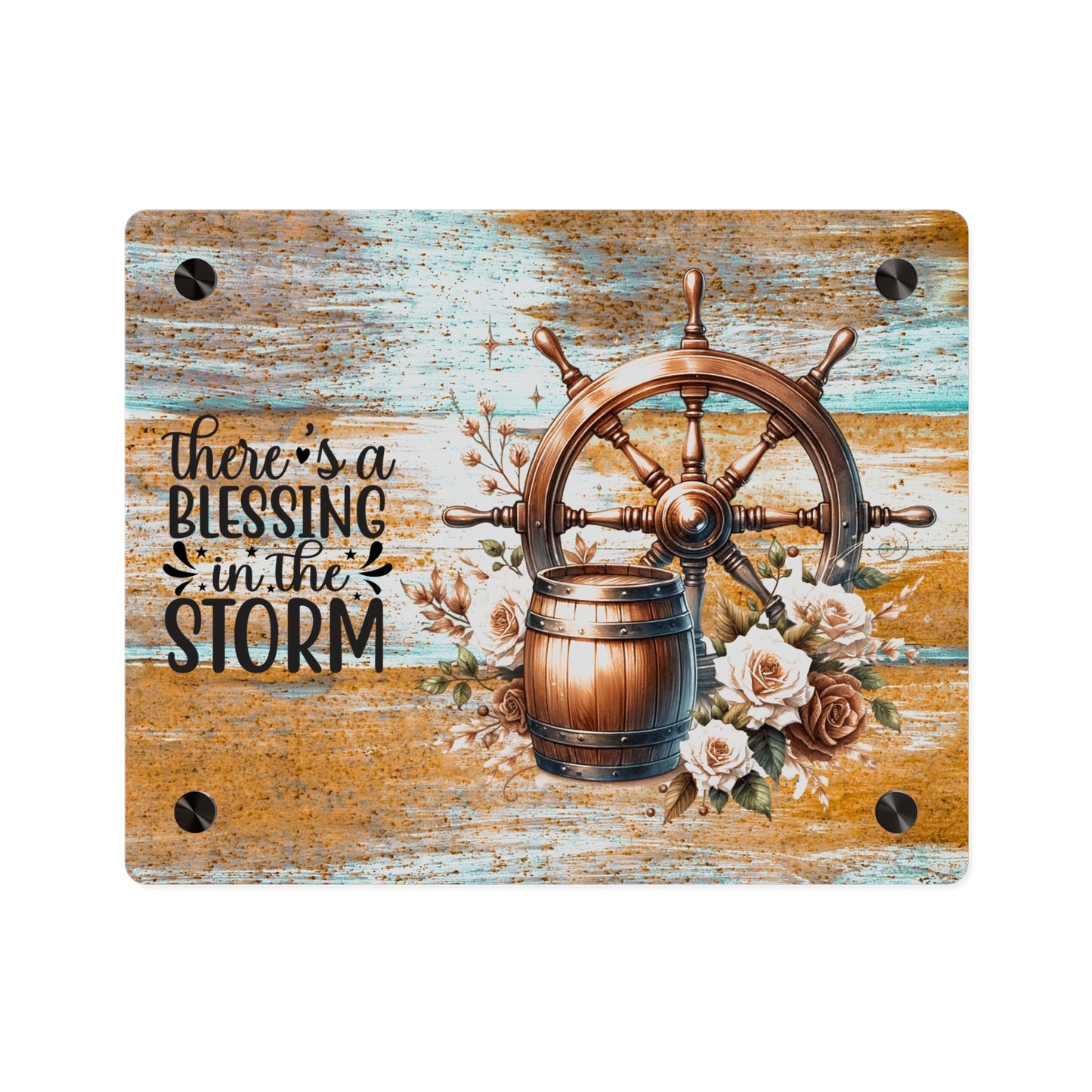 Nautical Blessings Acrylic Wall Art Panel - Inspiring Home Decor
