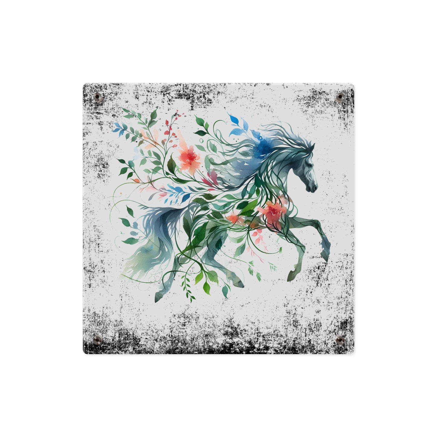Whimsical Horse Acrylic Wall Art Panel – Nature-Inspired Home Decor