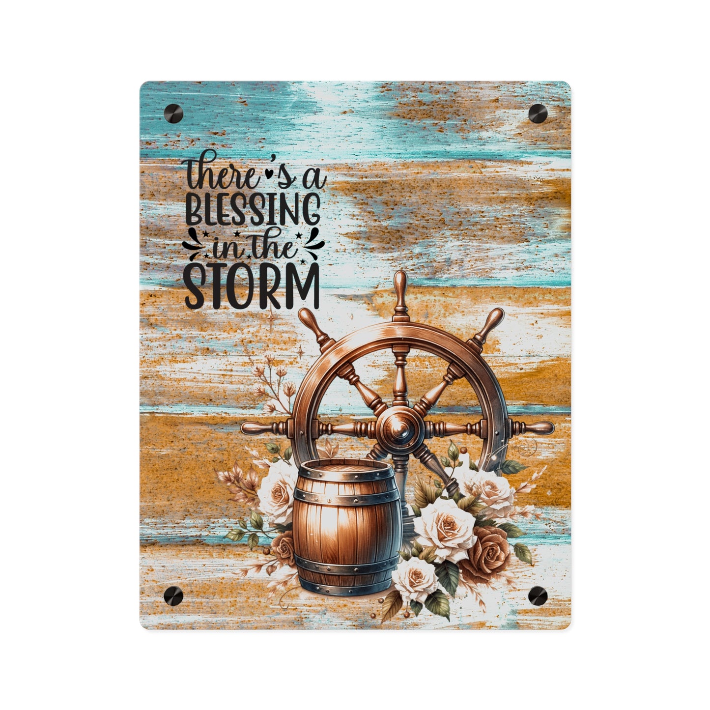 Nautical Blessings Acrylic Wall Art Panel - Inspiring Home Decor