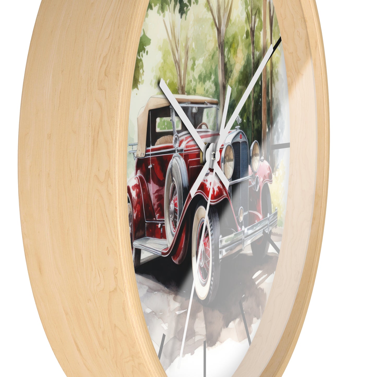 Classic Car Wall Clock - Vintage Automotive Home Office Decor
