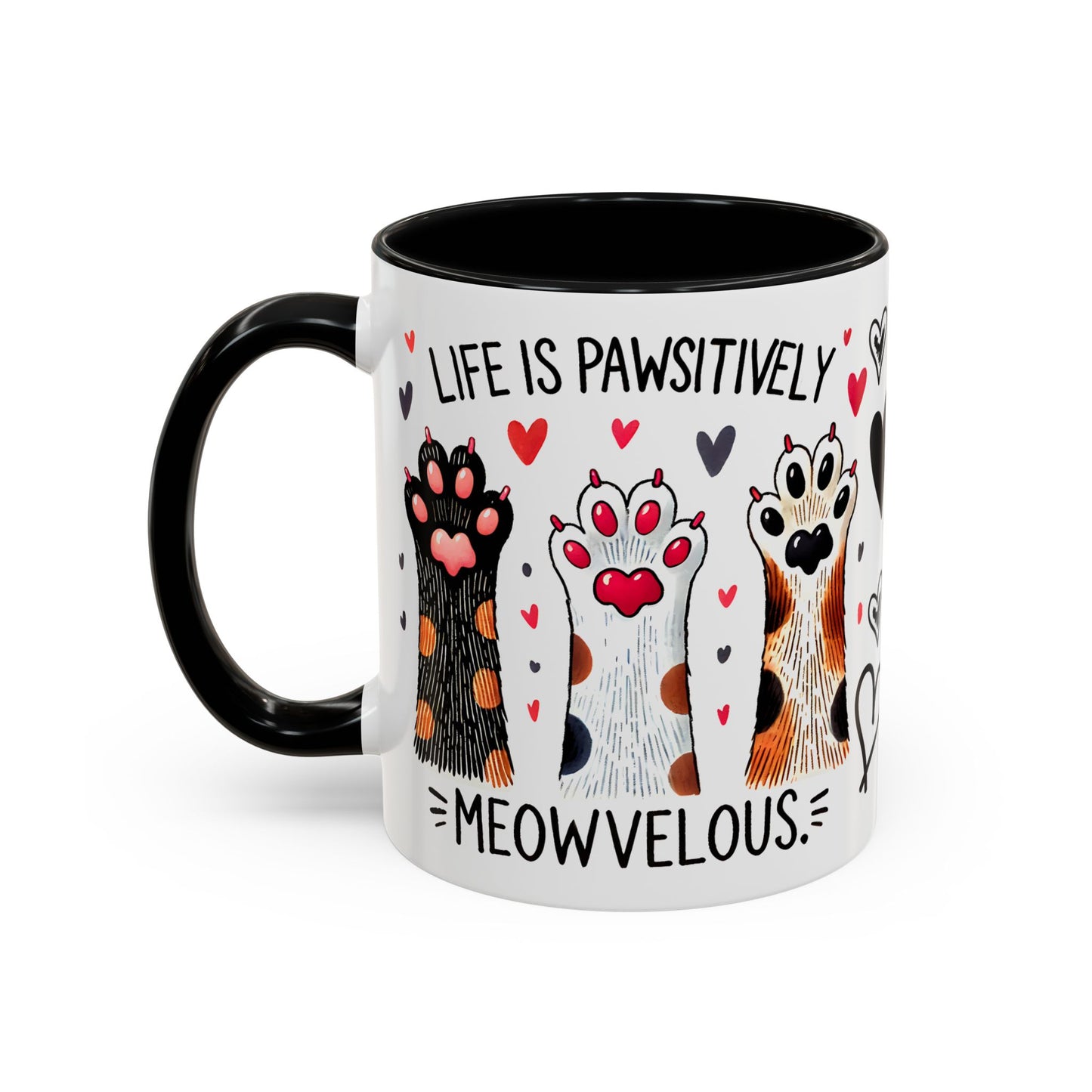 Coffee Mug - Humorous Stylish Cat Saying Mug, Gift Mug for Cat Lovers, Animal Lover Gift Idea, Housewarming Gift