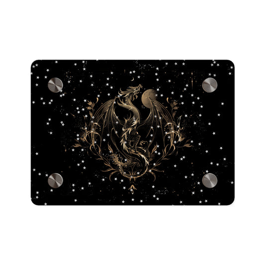 Sleek Dragon Acrylic Wall Art Panel - Celestial Decor for Fantasy Lovers