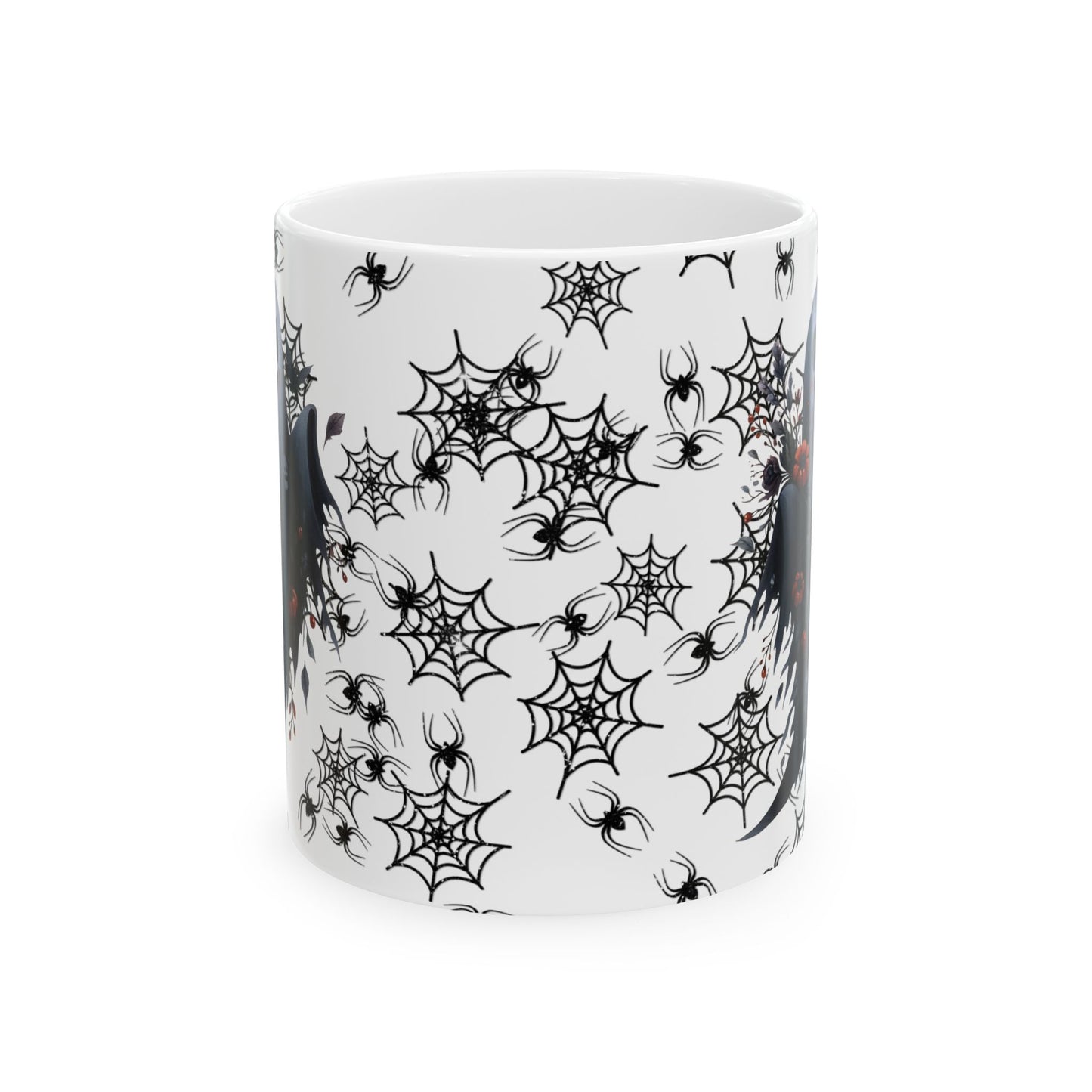 Spooky Cute Ghost Halloween Ceramic Mug, Coffee Cup for Autumn Decor, Gift for Witch Lovers, Tea Mug for Haunting Vibes, 11oz or 15oz Options