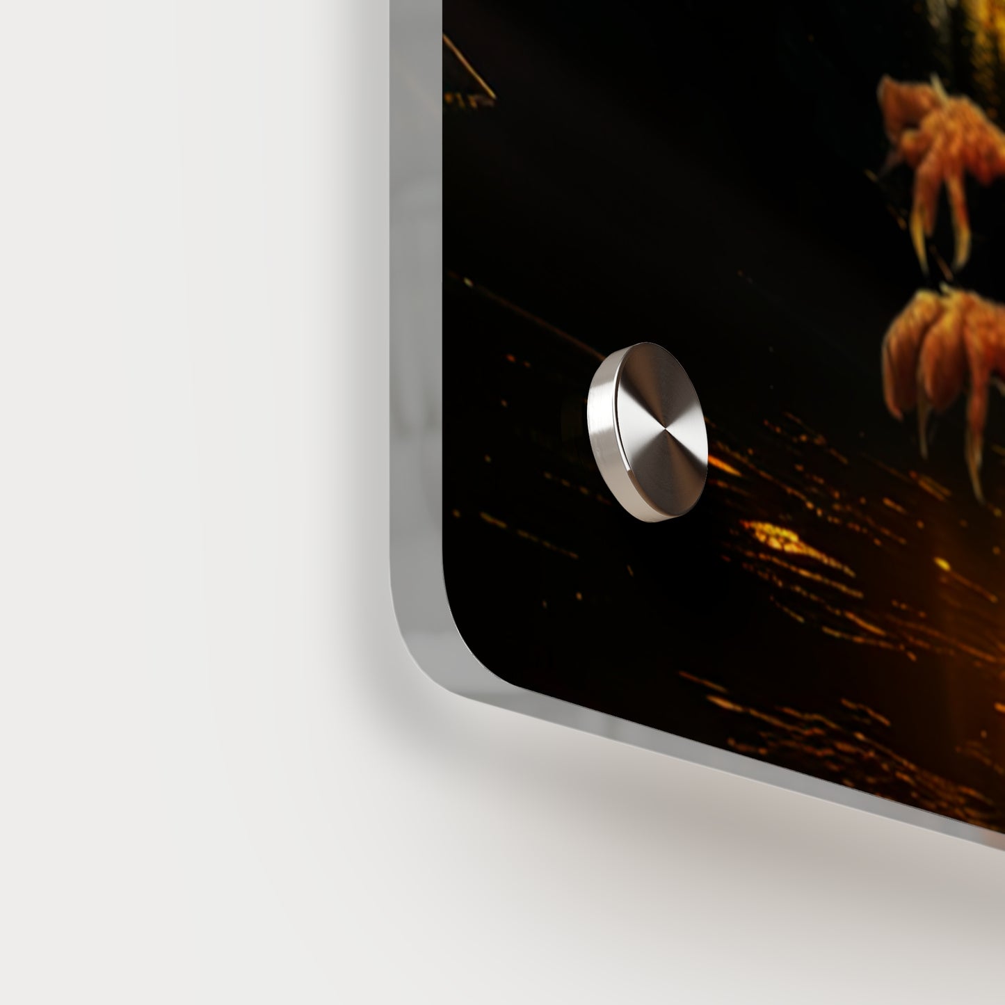 Gothic Theme Acrylic Wall Art Panel, Purple Dragon with Moon Background, Dragon Lovers, For Anyone, Accent for Any Room