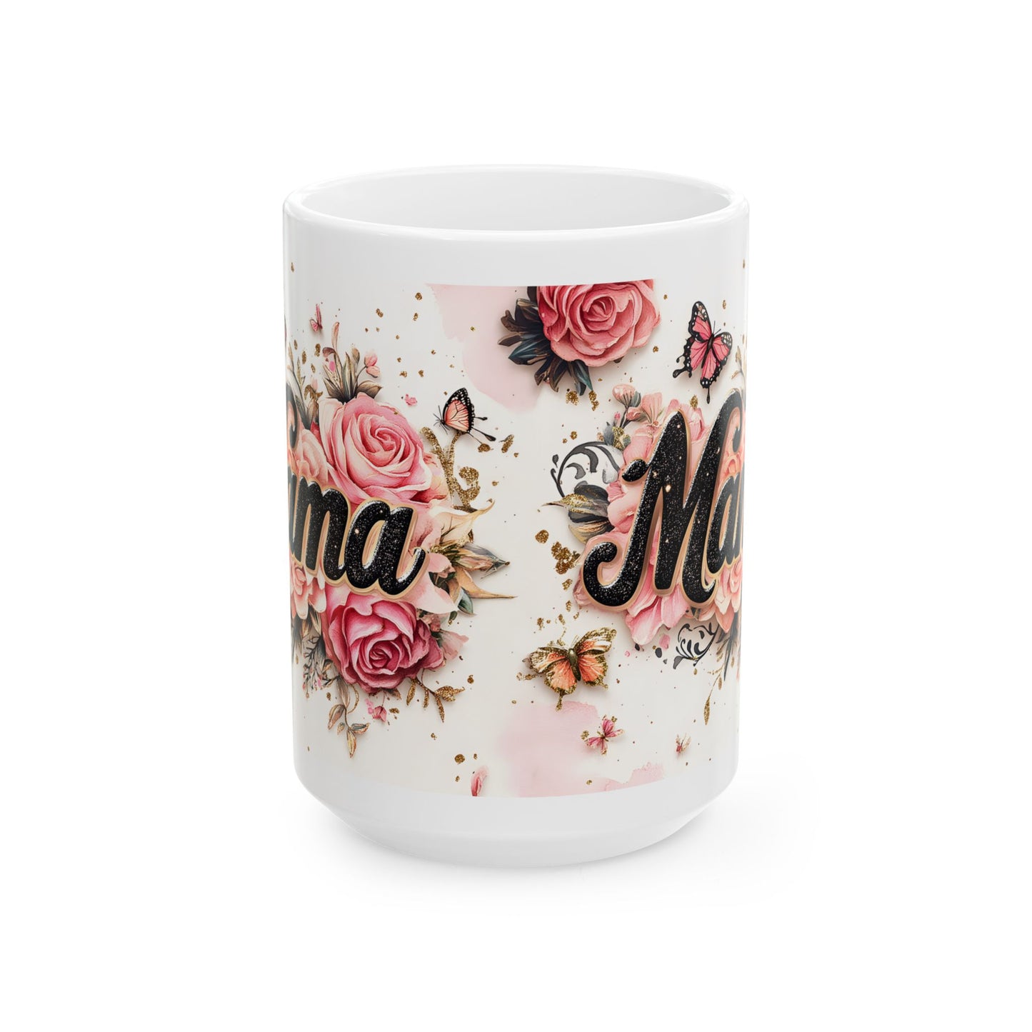 Floral Mama Ceramic Mug - Perfect Gift for Moms