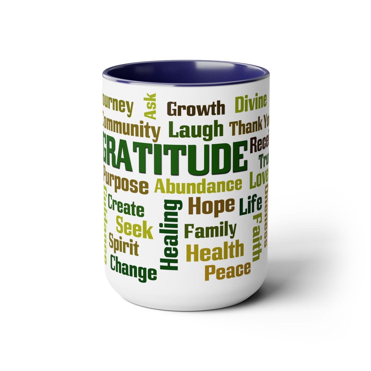 Inspirational Two-Tone Coffee Mugs,15oz, Coffee, Tea, Hot Chocolate Lovers, Gift Idea for Family, Friends and Co-Workers, for Any Occasion