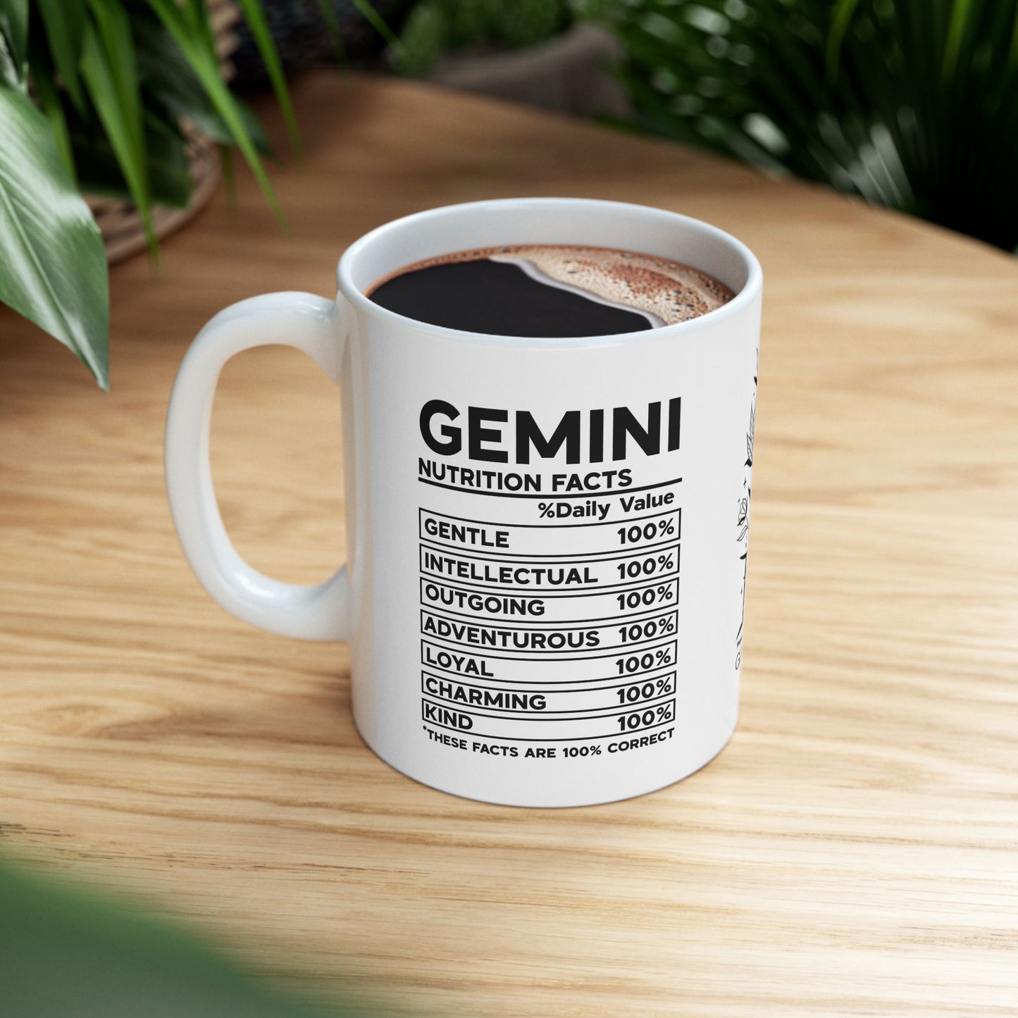 Gemini Zodiac Ceramic Mug – 11oz & 15oz – Astrology Gift for Star Sign Lovers