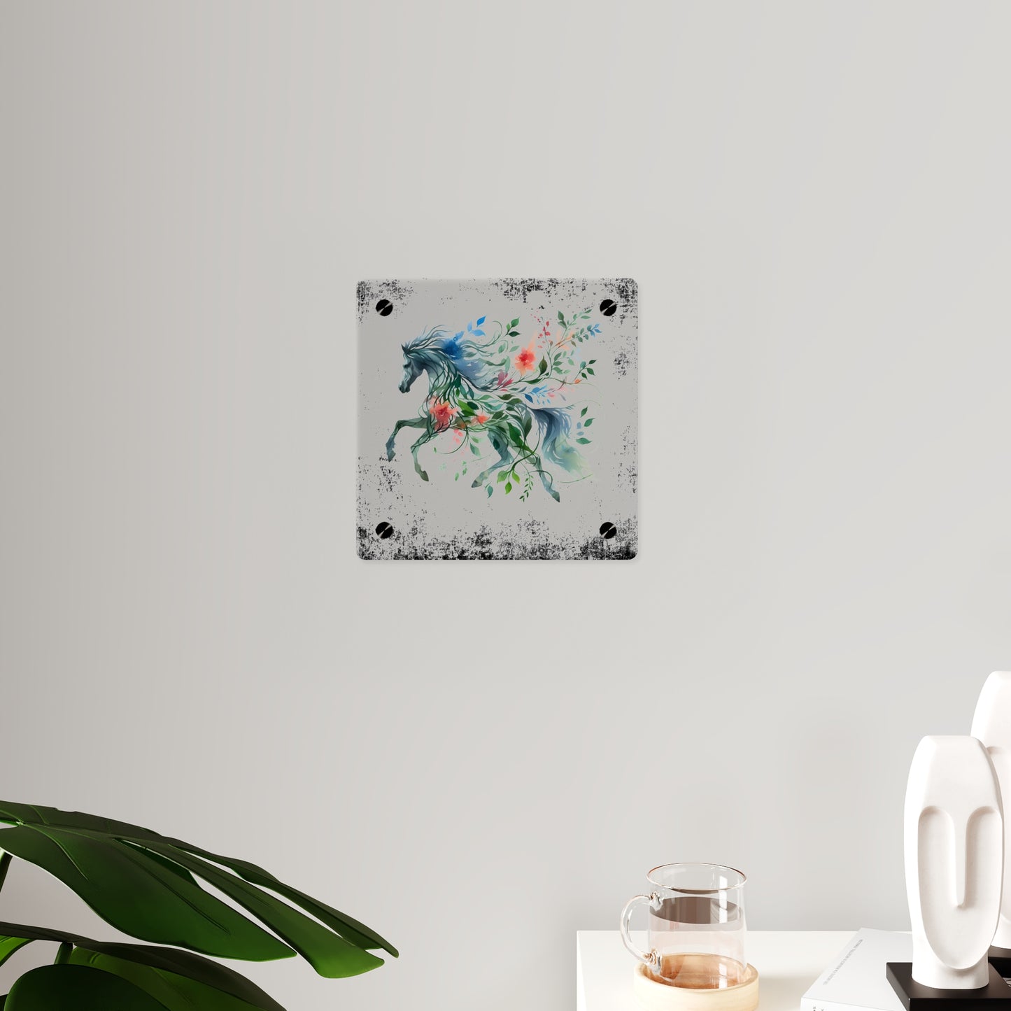 Whimsical Horse Acrylic Wall Art Panel – Nature-Inspired Home Decor