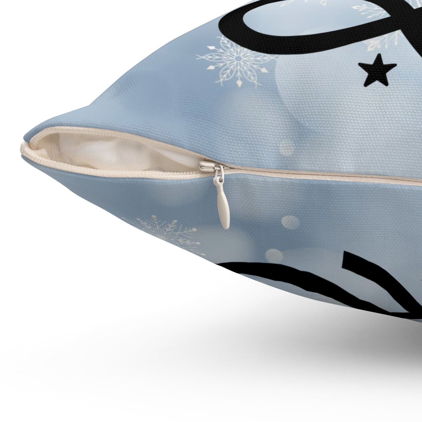 Pet Holiday Theme Spun Polyester Square Pillow, Cute Holiday Quote for Pet Lovers, Pet Lover's Holiday Decor, Pet Holiday Decor for Anyone