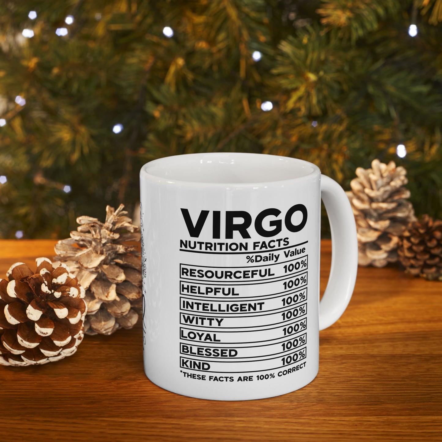 Personalized Virgo Zodiac Ceramic Mug - 11oz & 15oz