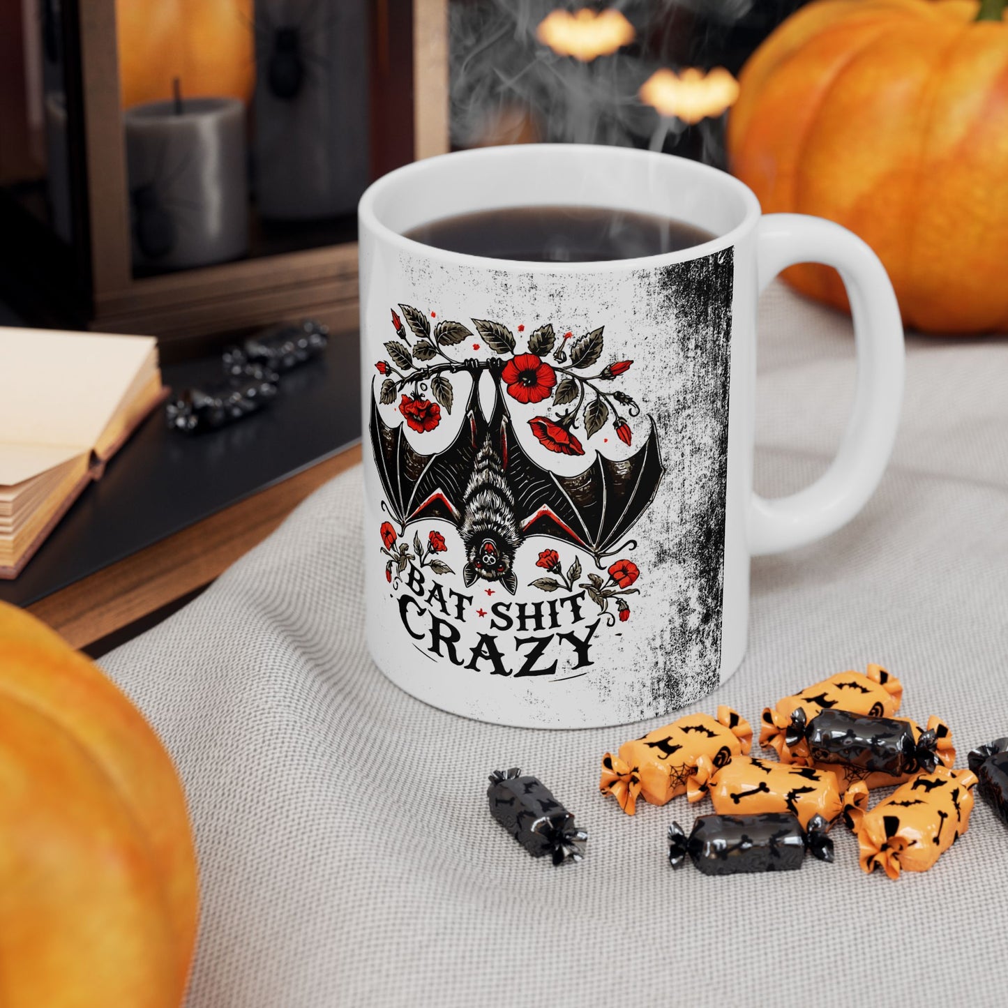 Ceramic Mug - "Baby, I'm Bat Crazy" - Gothic Coffee Mug (11oz, 15oz)