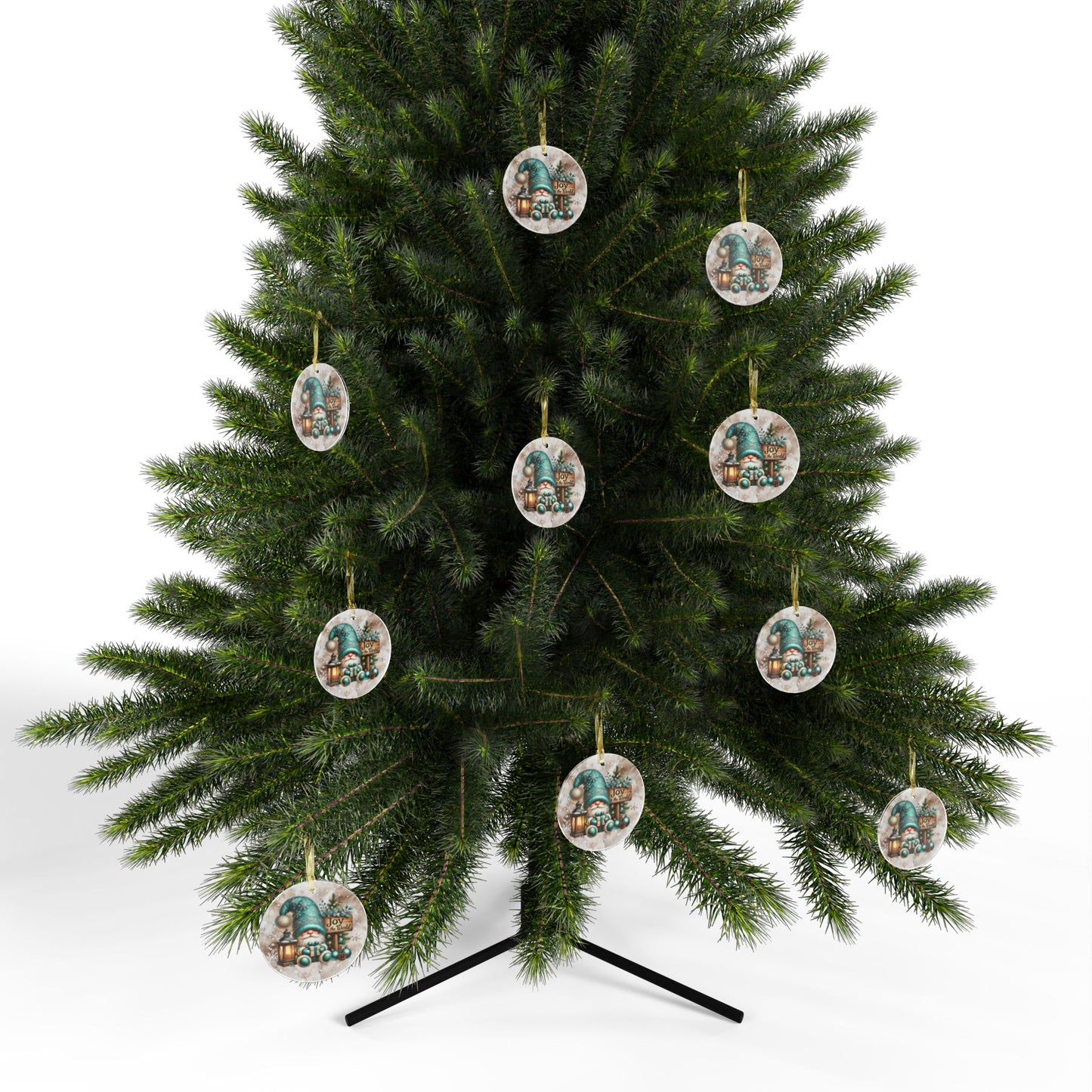 Joyful Holiday Acrylic Ornaments - Festive Christmas Gnome Decor