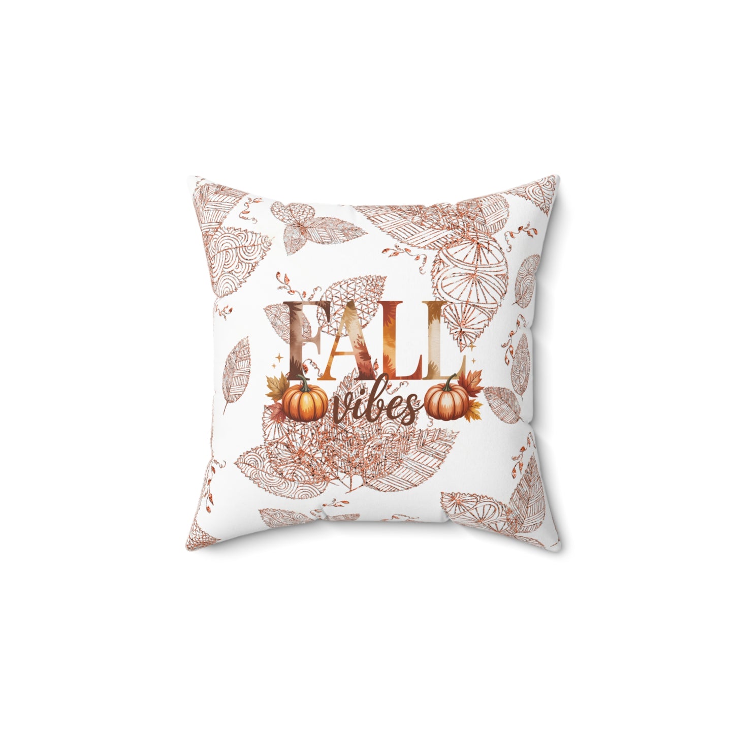 Fall Vibes Decorative Pillow, Cozy Autumn Accent, Pumpkin Decor, Seasonal Home Accent, Harvest Celebration Cushion