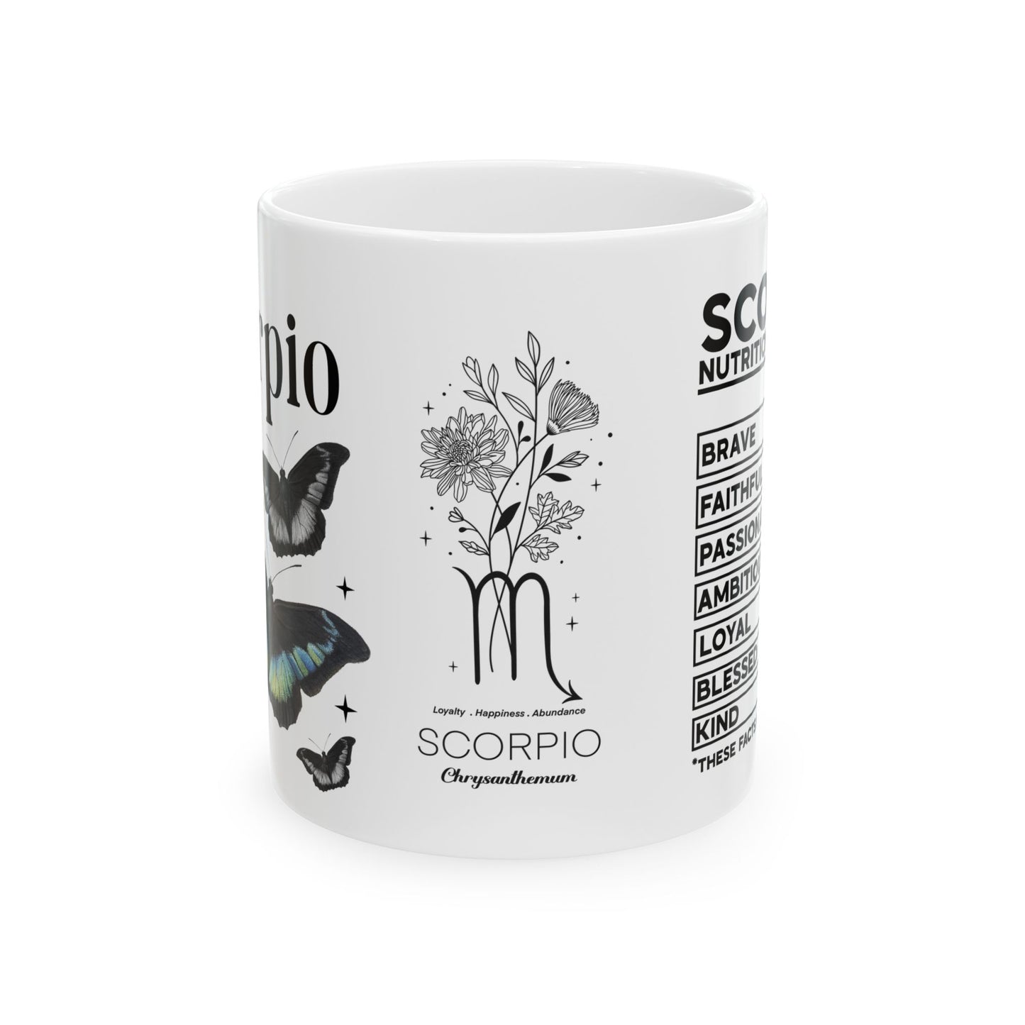 Scorpio Zodiac Ceramic Mug - Astrology Gift for Horoscope Lovers