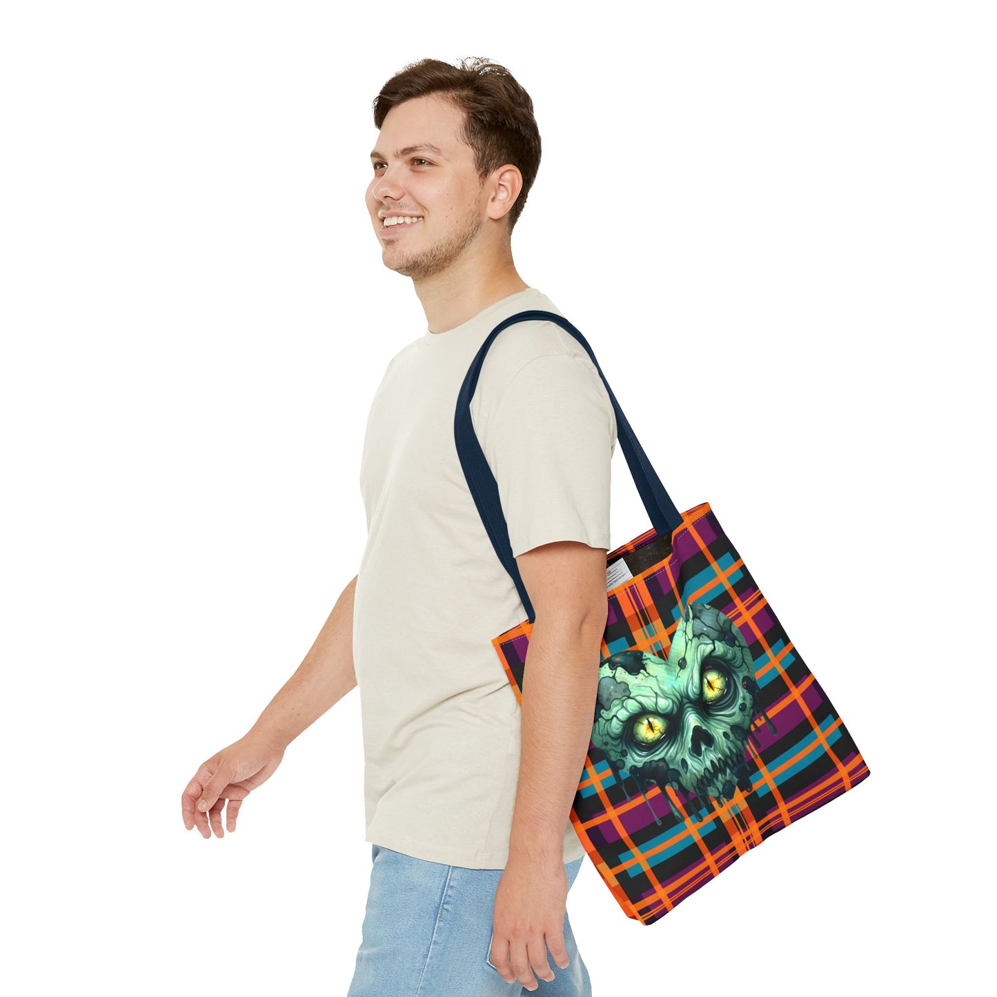 Fashionable Halloween Theme Tote Bag - Stylish Everyday Festive Halloween Lovers Gift