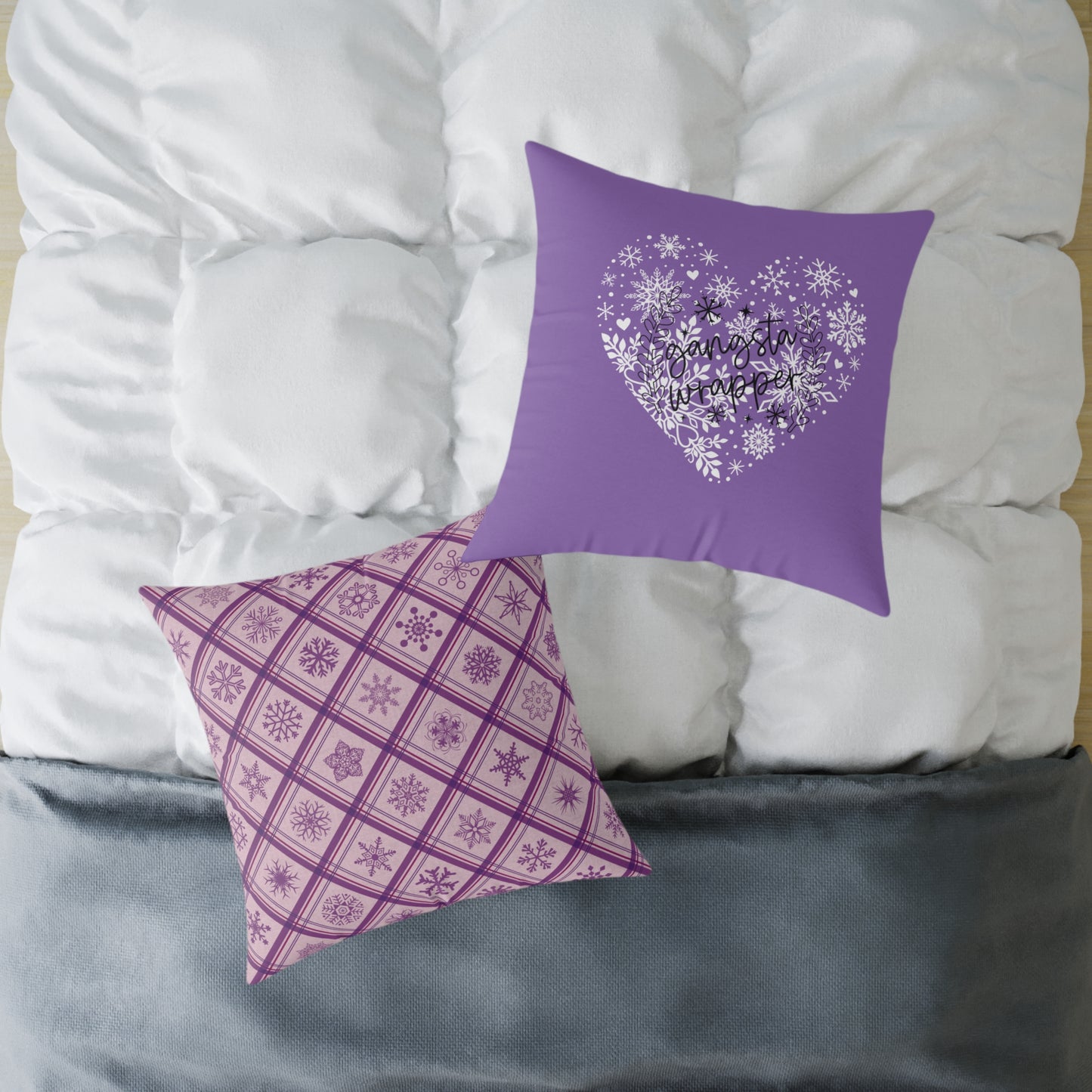 Holiday Humor Square Poly Canvas Pillow, Two-Sided Holiday Humor Decor Pillow for Home or Office, Accent for Any Room