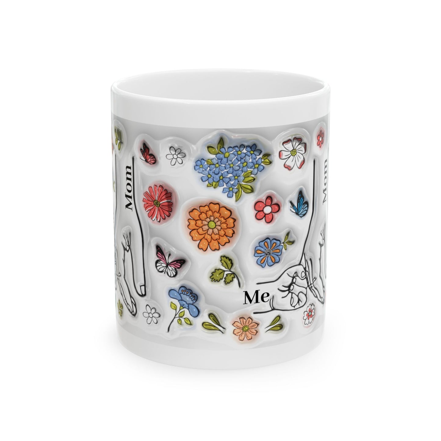 Floral Ceramic Mug for Mom - 11oz & 15oz