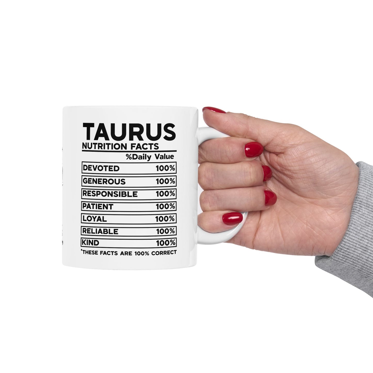 Taurus Zodiac Ceramic Mug - 11oz & 15oz - Astrology Gift for Taurus