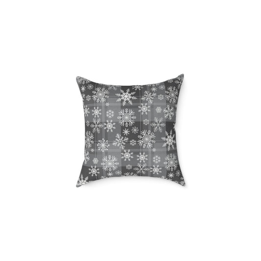 Holiday Funny Square Poly Canvas Pillow, Beautiful two-sided Holiday Decor. Holiday Humor for Home or Office, Accent for Any Room