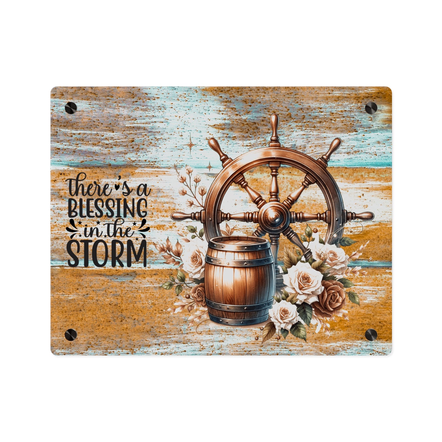 Nautical Blessings Acrylic Wall Art Panel - Inspiring Home Decor