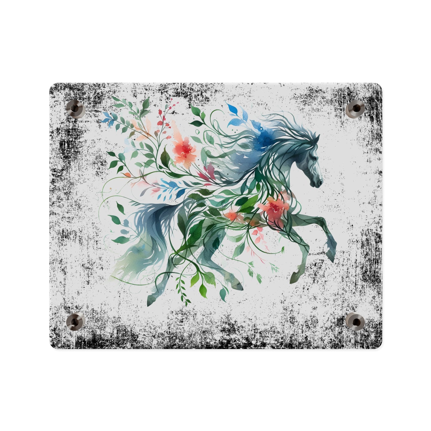 Whimsical Horse Acrylic Wall Art Panel – Nature-Inspired Home Decor