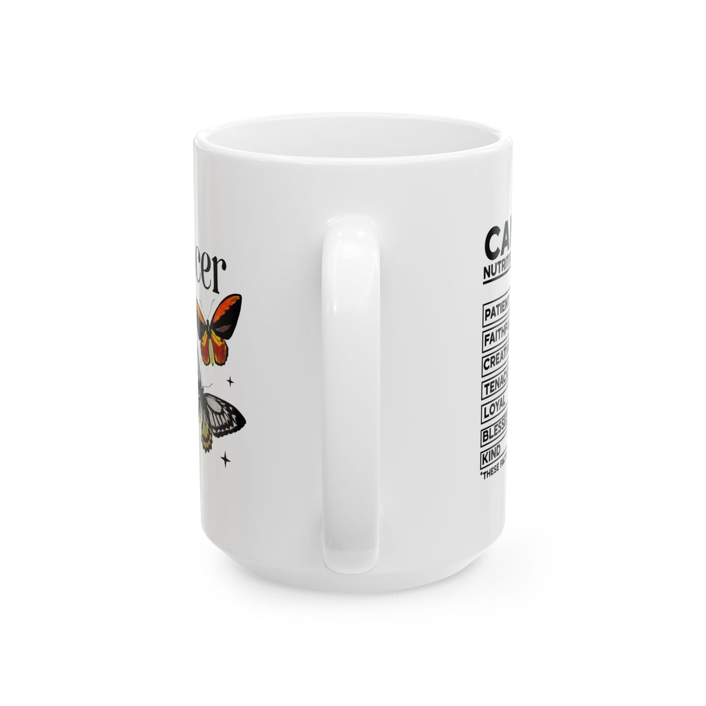 Cancer Zodiac Ceramic Mug – Empowering Design for Zodiac Lovers