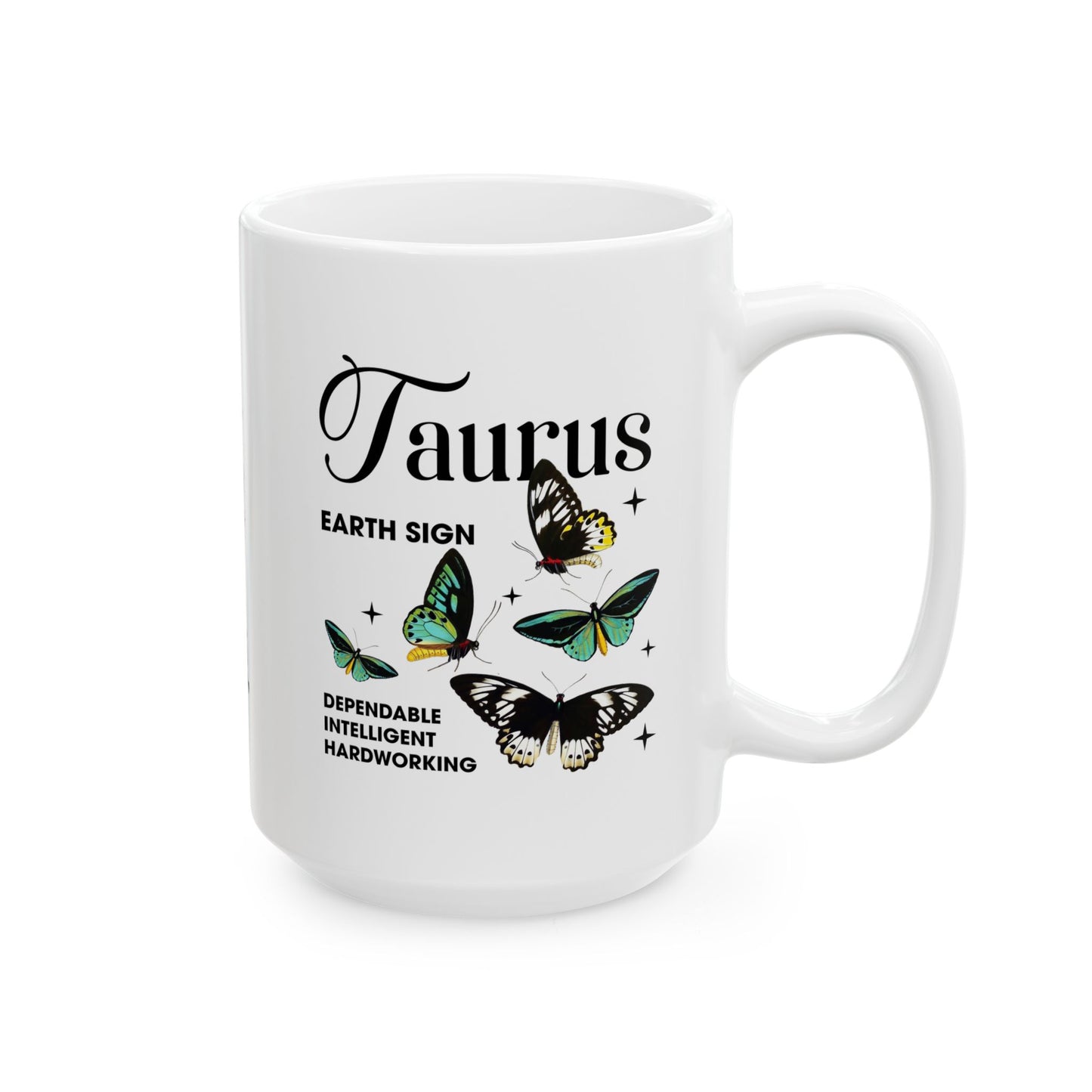 Taurus Zodiac Ceramic Mug - 11oz & 15oz - Astrology Gift for Taurus