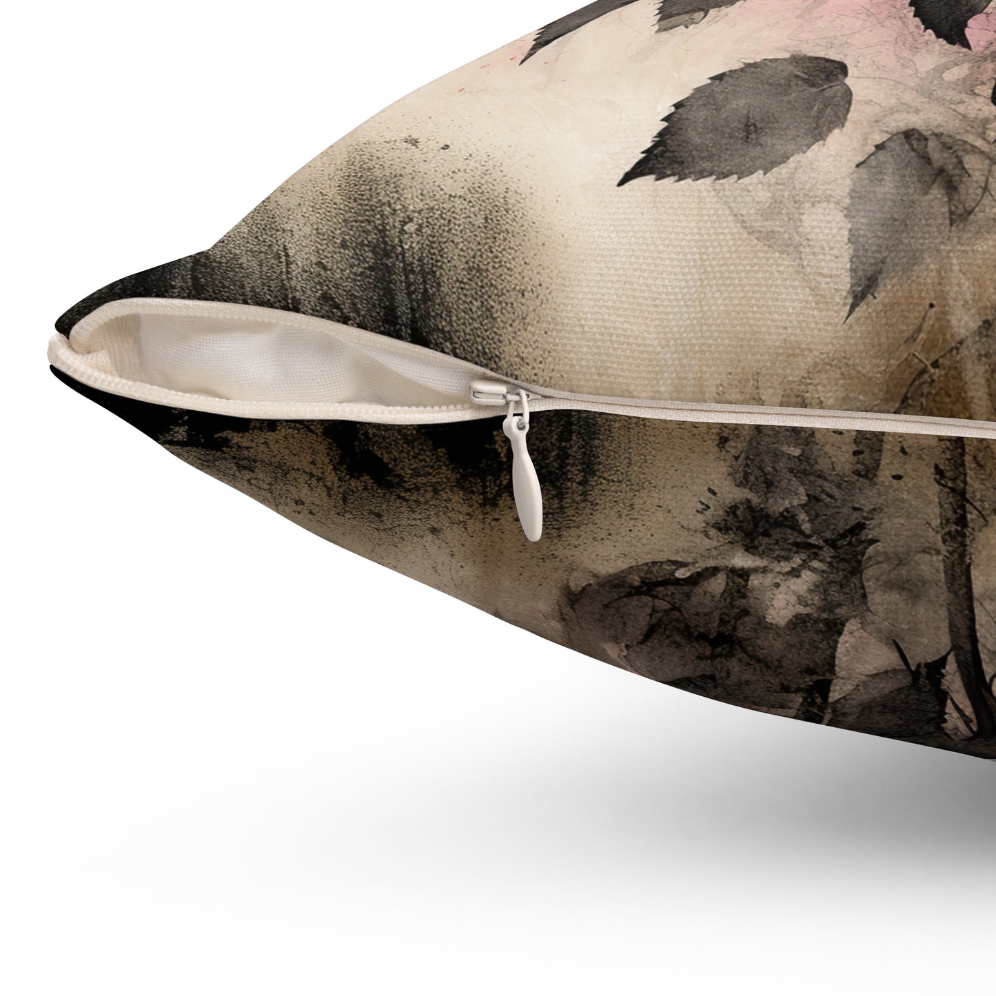 Gothic Theme Black Roses Spun Polyester Square Pillow, Accent For Any Room, Beautiful Room Decor for Any Occasion, Great Gift Idea