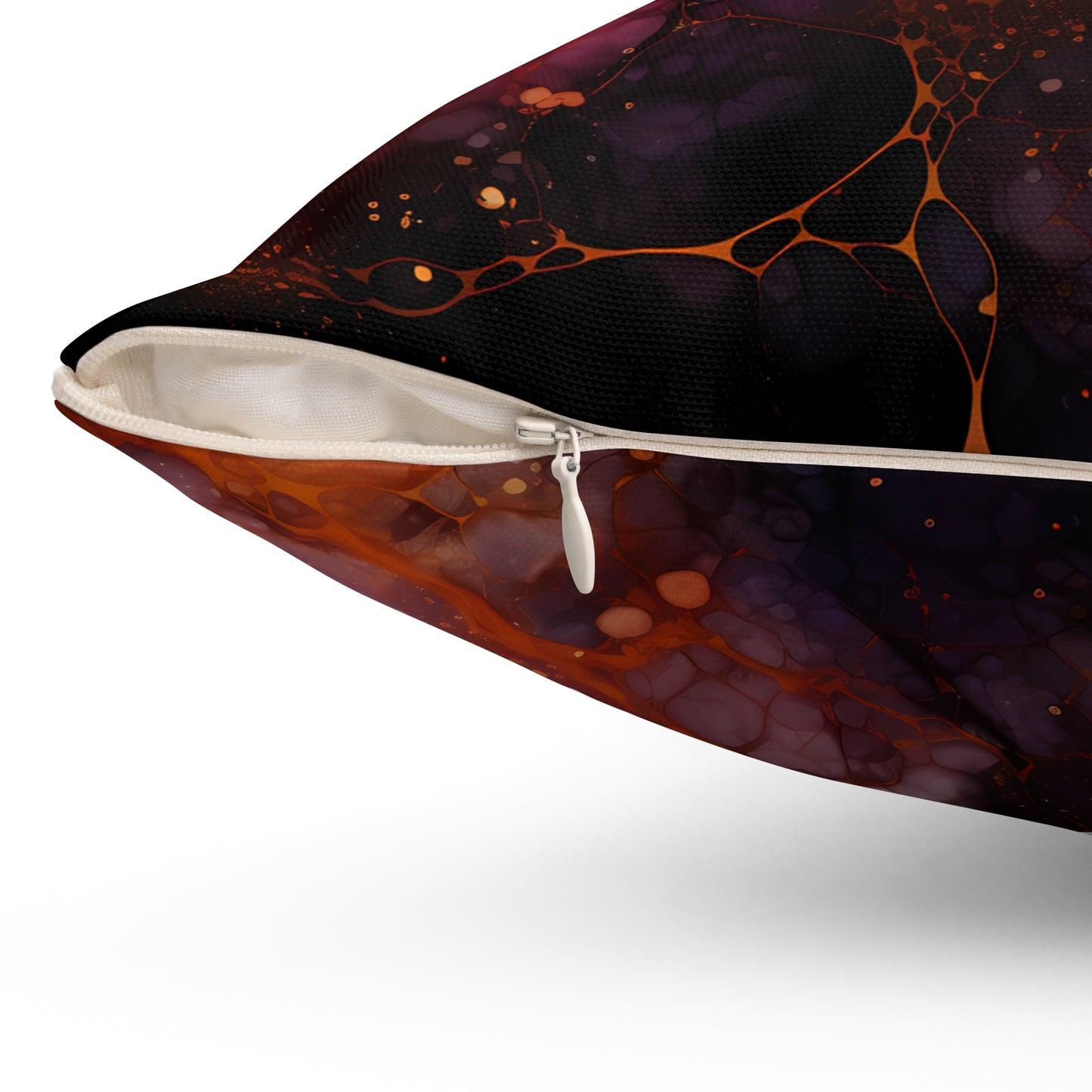 Stylish Spun Polyester Square Pillow, Beautiful Decorative Pillow for Everyday, Festive for Halloween, Stylish for Home or Office for Any Room