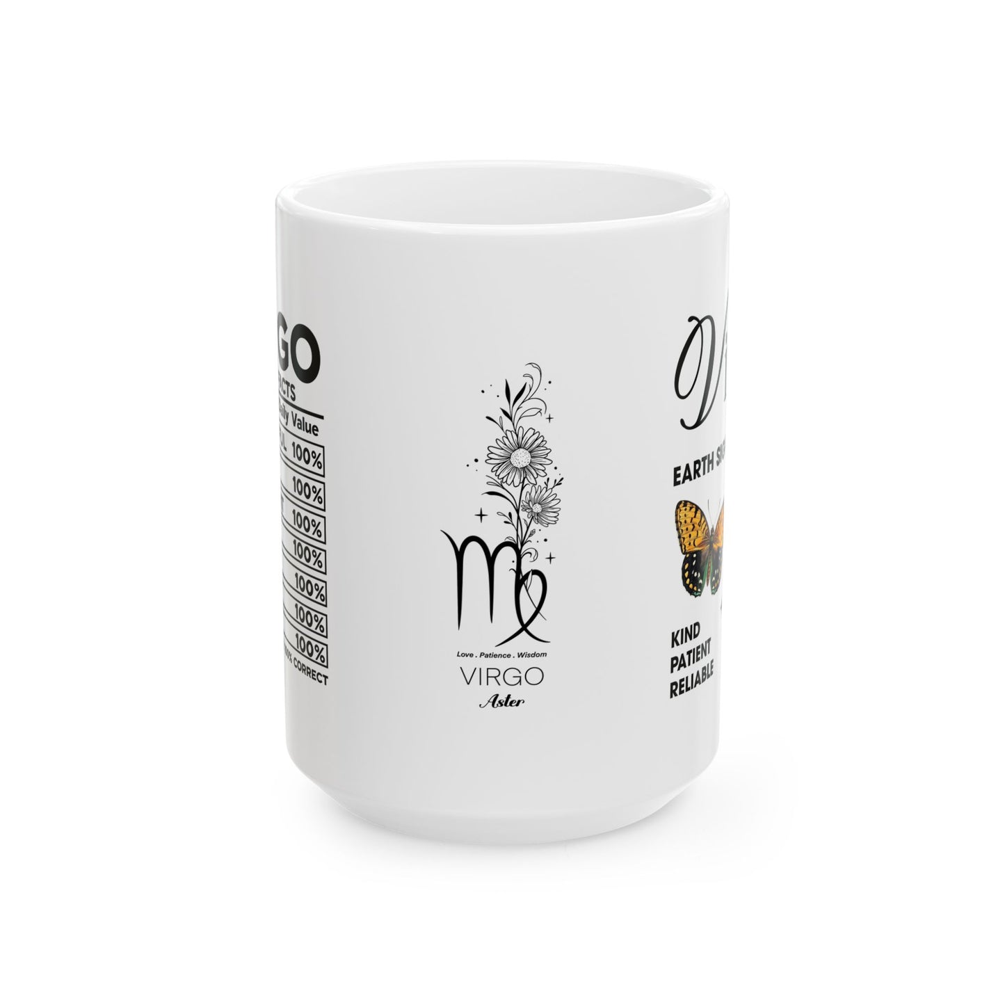 Personalized Virgo Zodiac Ceramic Mug - 11oz & 15oz