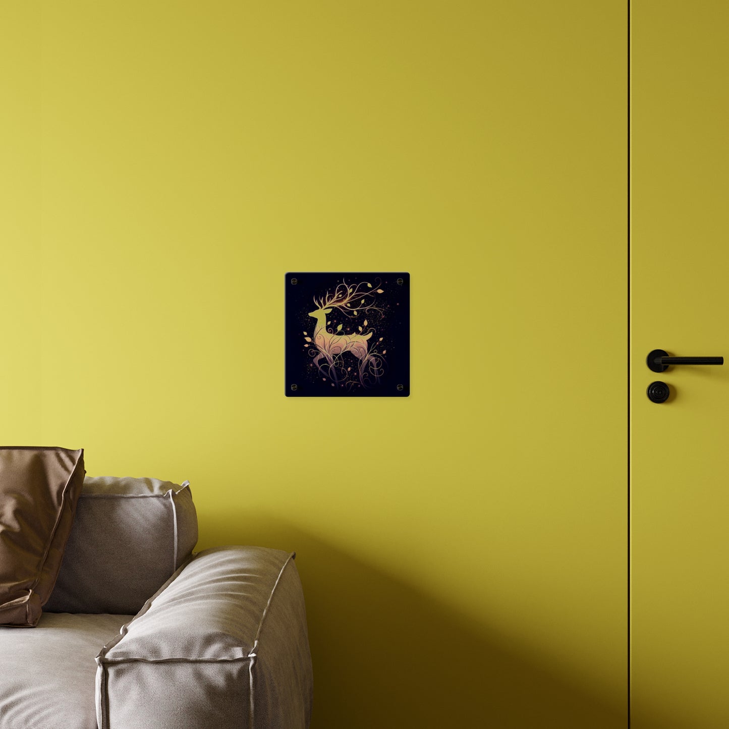 Elegant Deer Acrylic Wall Art Panel - Nature-Inspired Home Decor