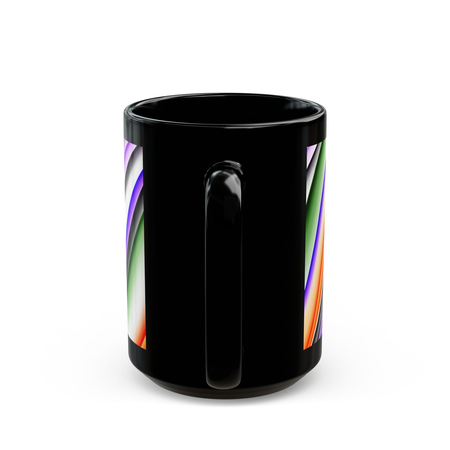 Halloween Theme Black Mug (11oz, 15oz), Cute Halloween Expression, Halloween Lovers, Coffee, Tea, Hot Chocolate Lovers, Great Gift Idea for Anyone