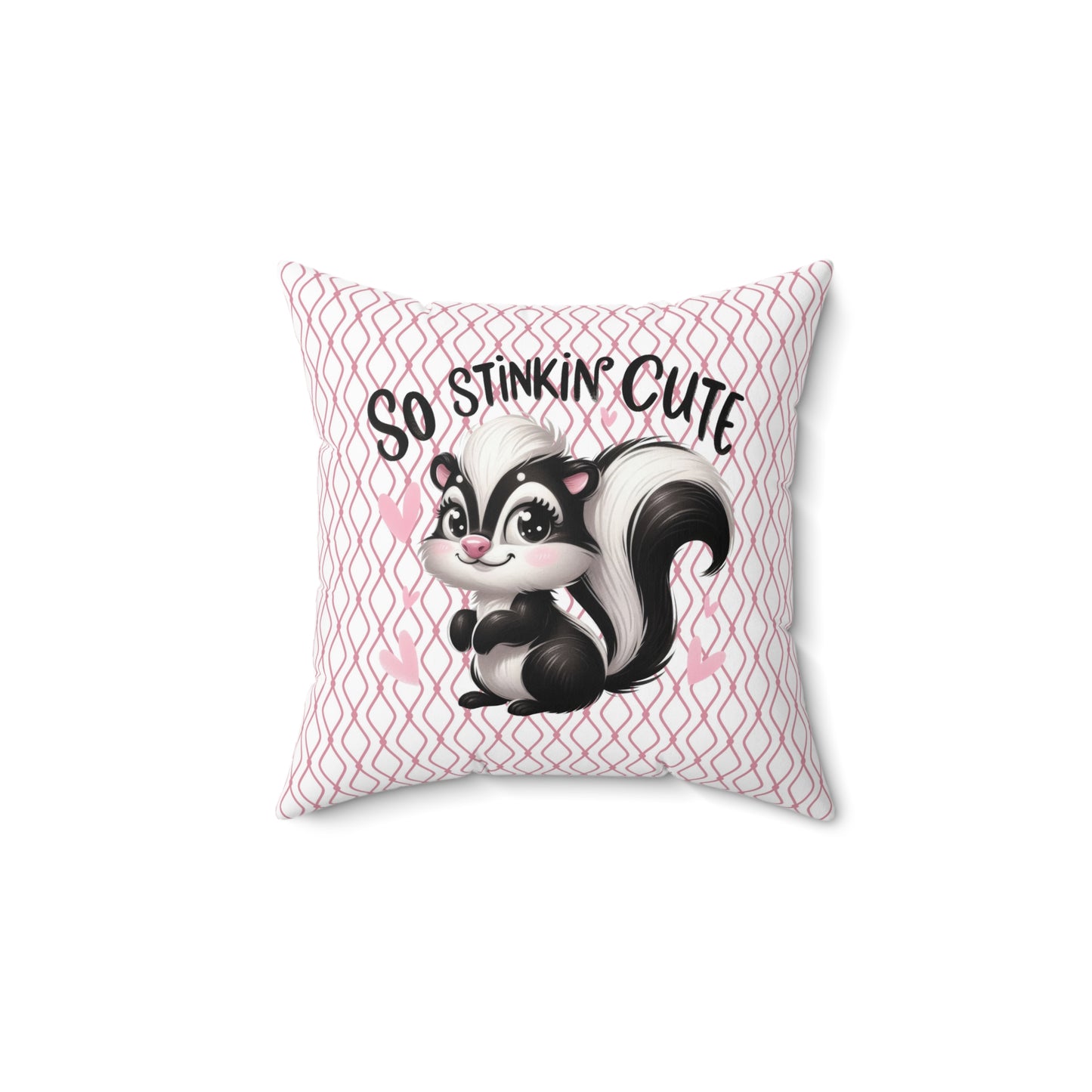 So Stinkin' Cute Skunk Pillow | Decorative Throw Pillow, Cute Home Decor, Kids Room Accessory, Gift for Animal Lovers, Nursery Decoration