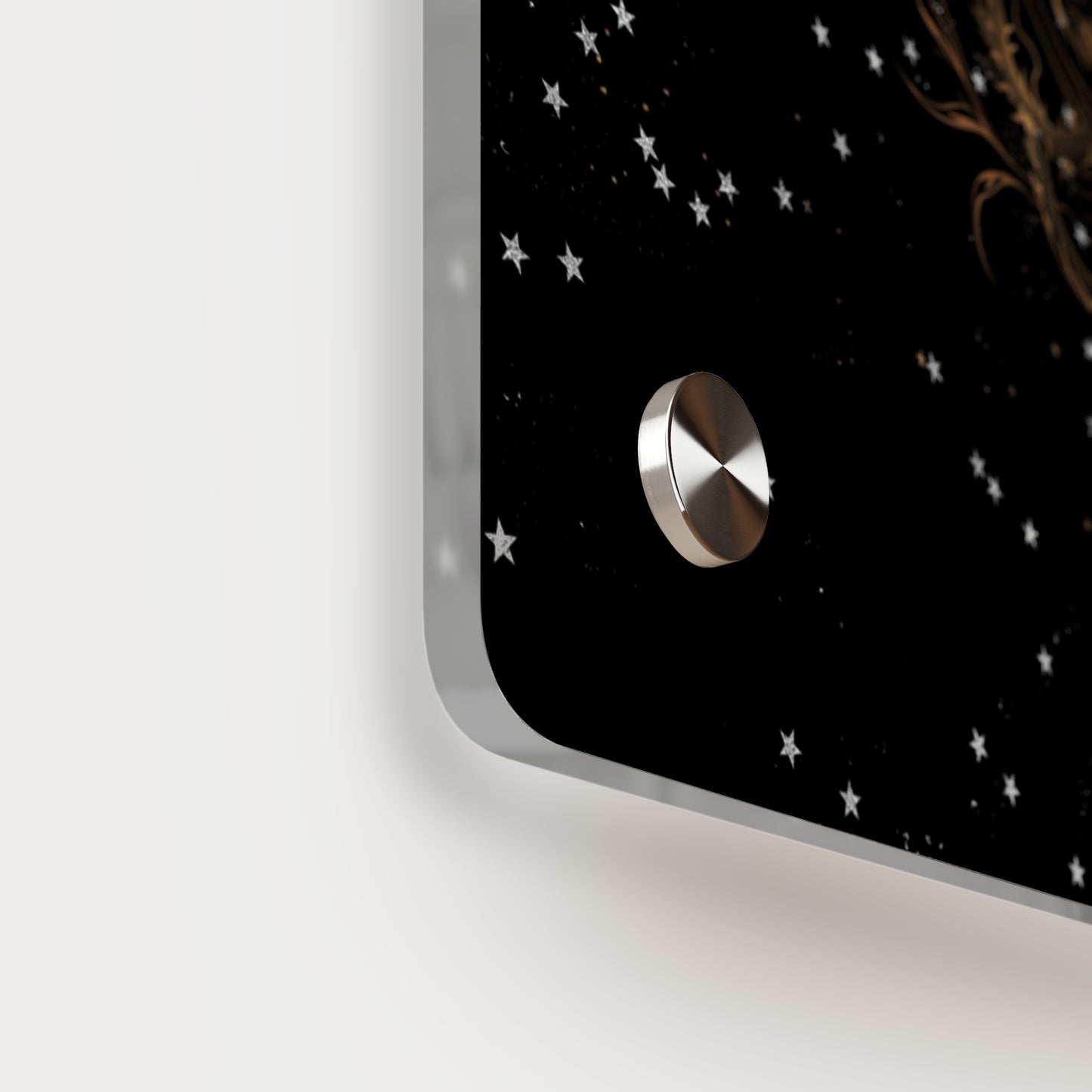 Sleek Dragon Acrylic Wall Art Panel - Celestial Decor for Fantasy Lovers