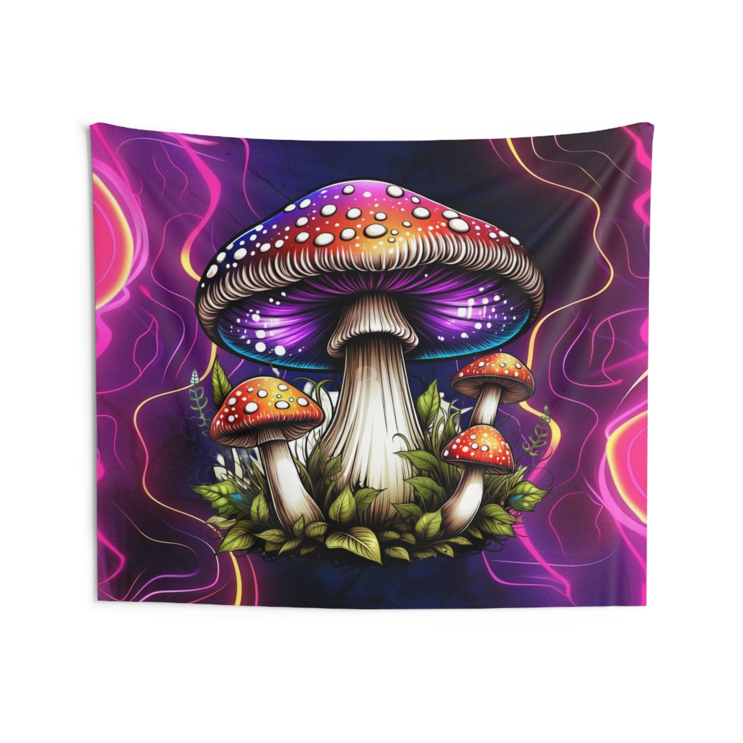 Psychedelic Mushroom Wall Tapestry, Bohemian Home Decor, Wall Art for Living Room, Bedroom, Dorm, Festival Decor