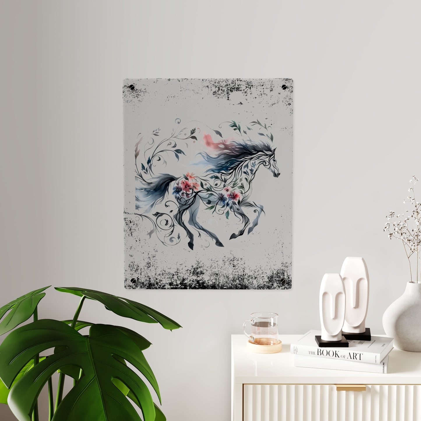 Celestial Horse Acrylic Wall Art Panel - Ethereal Home Decor