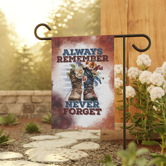 Memory Garden Flag - Always Remember Never Forget Banner