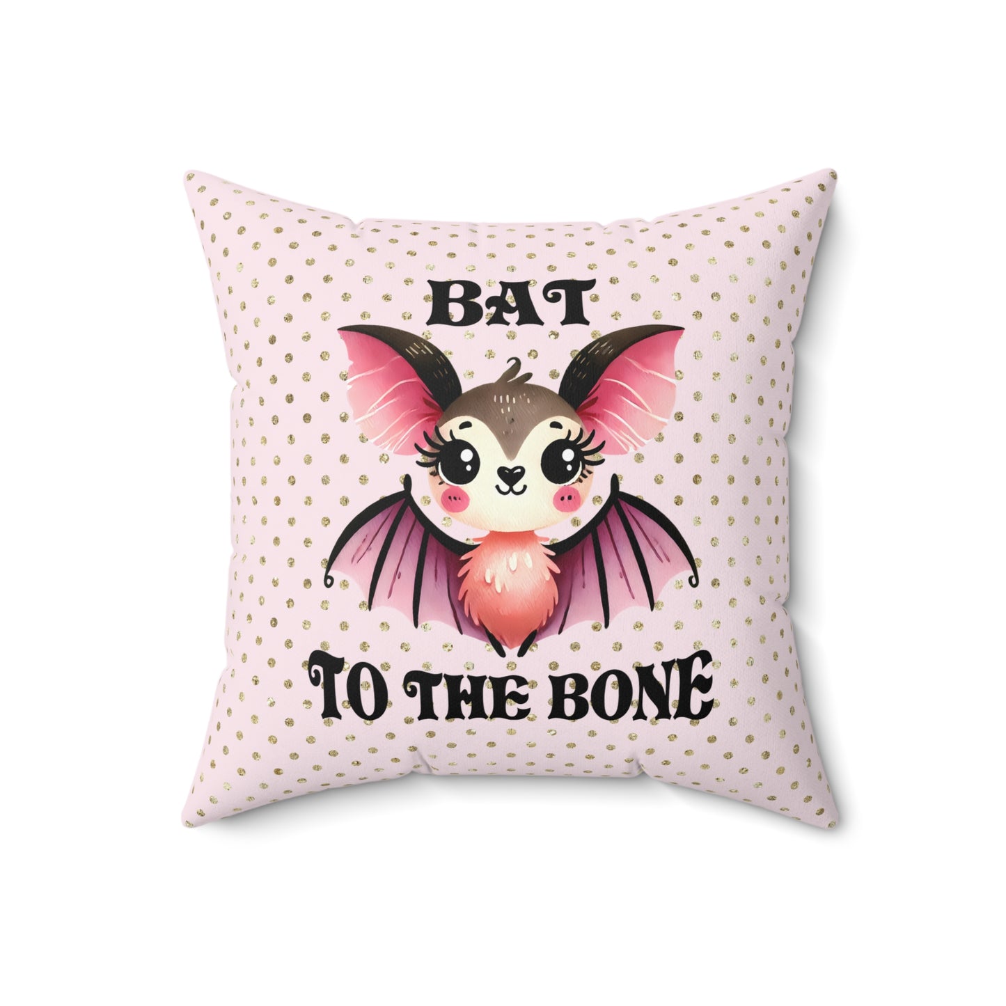 Cute Bat Themed Pillow for Cozy Decor, Halloween, Gothic Aesthetic, Kids Room, Fun Gifts, Spooky Home Accents