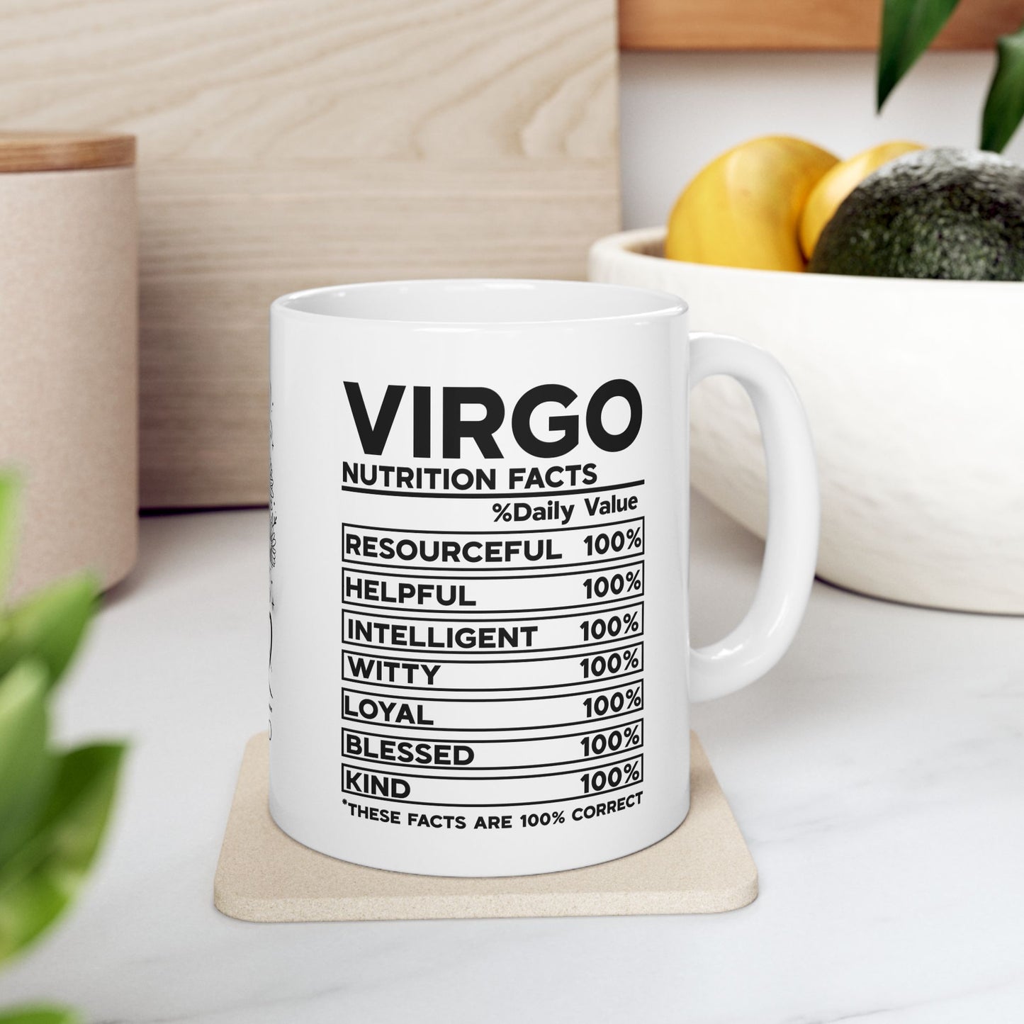 Personalized Virgo Zodiac Ceramic Mug - 11oz & 15oz