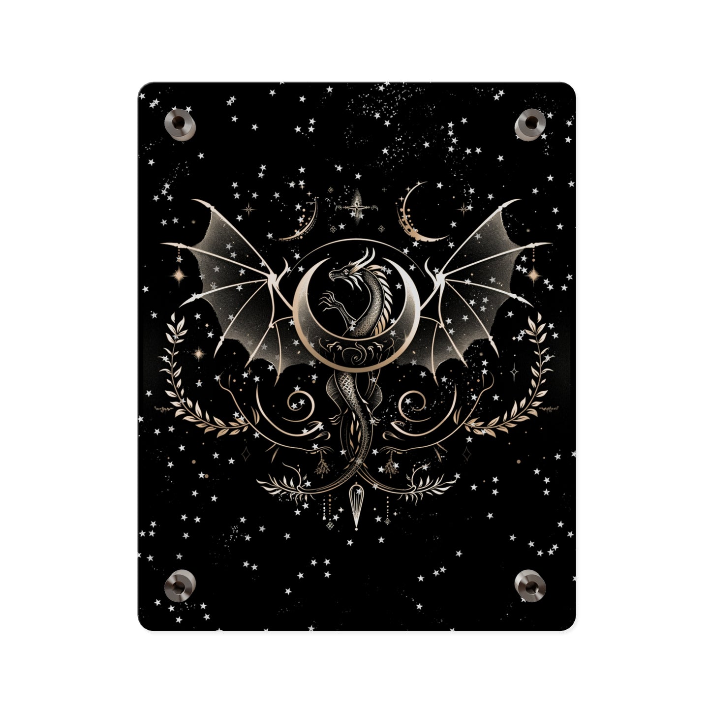 Mystical Dragon Acrylic Wall Art Panels - Celestial Decor for Fantasy Lovers