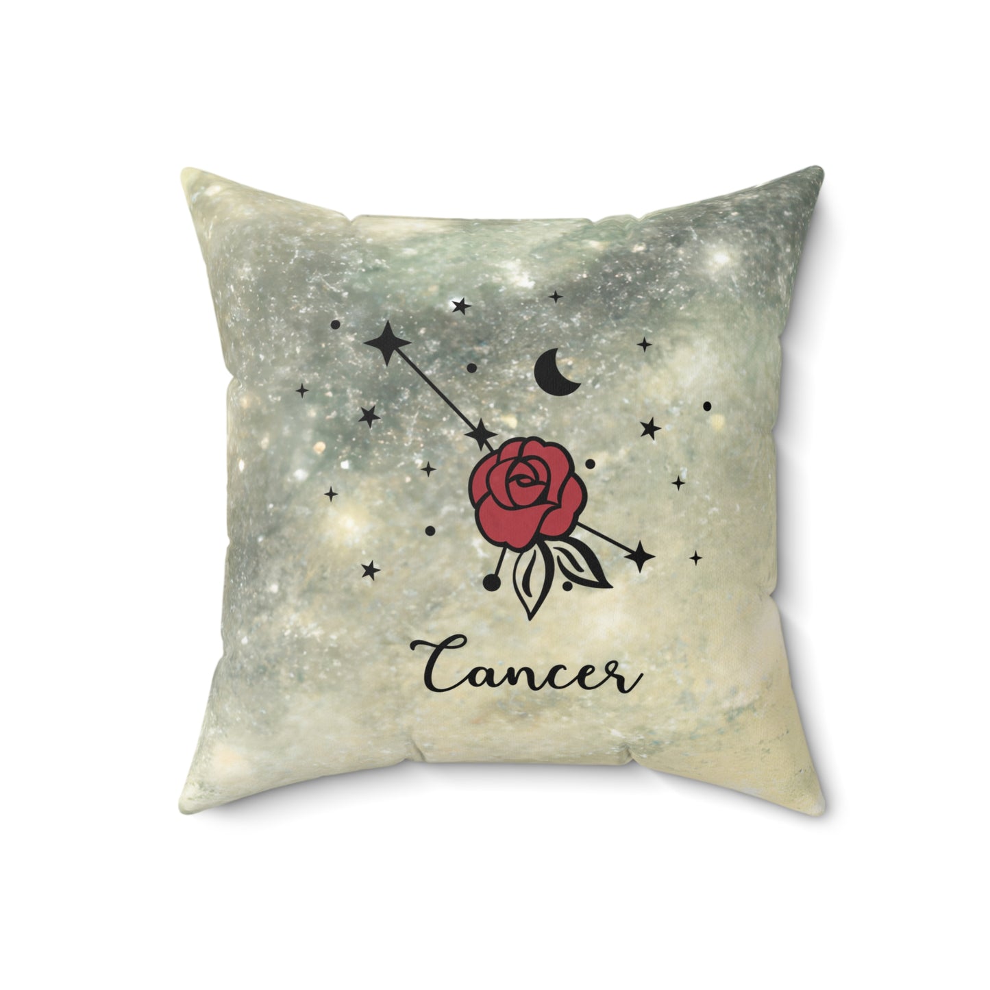 Cancer Zodiac Spun Polyester Pillow | Celestial Decor, Astrology Gift, Star Sign, Home Accent, Horoscope Decor