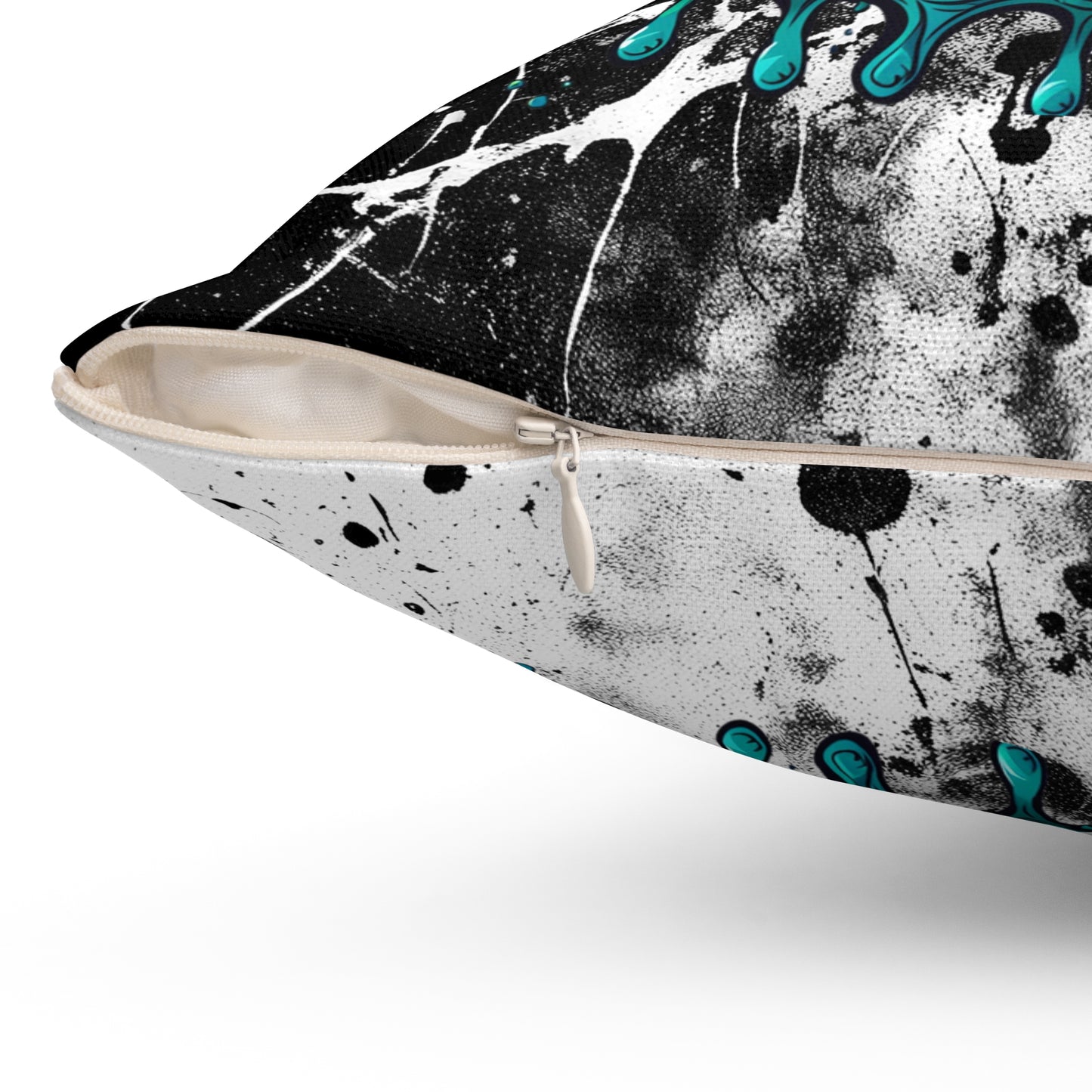 Halloween Theme Spun Polyester Square Pillow, One Eyeball Monster Halloween Decor, Accent for Any Room, Halloween and Monster Lovers