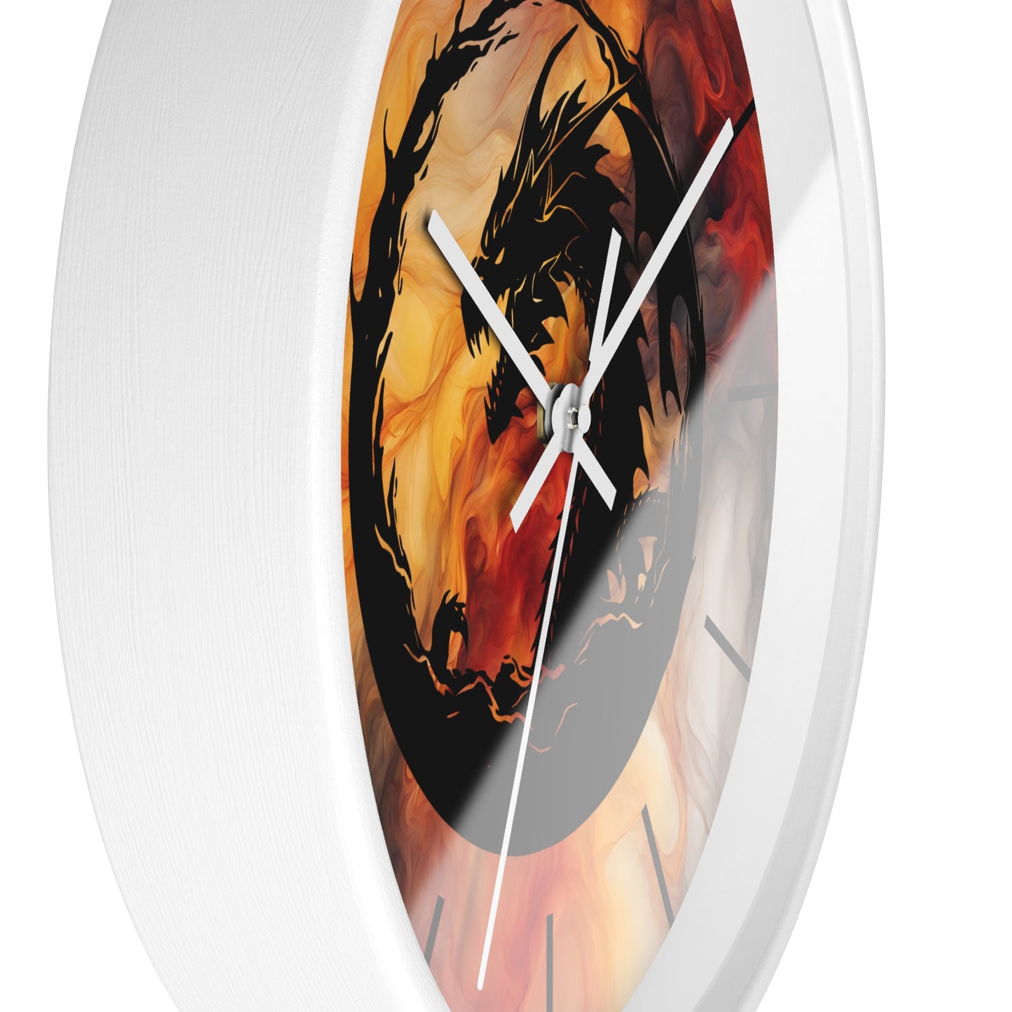 Dragon Smoky Wall Clock - Mystical Home Office Decor Gift